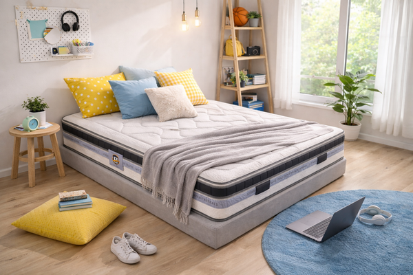 Cheverny - Mattress + Box Spring Set - White/Grey
