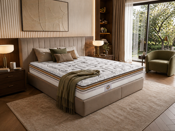 Renaissance - Mattress + Box Spring Set - White/Brown