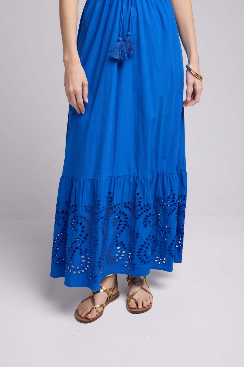 Long Short Sleeve Dress - Blue