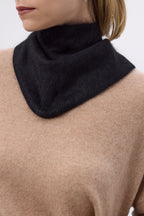Trekantet Bandana – Brushed Cashmere Bandana Amel - Sort - Dame