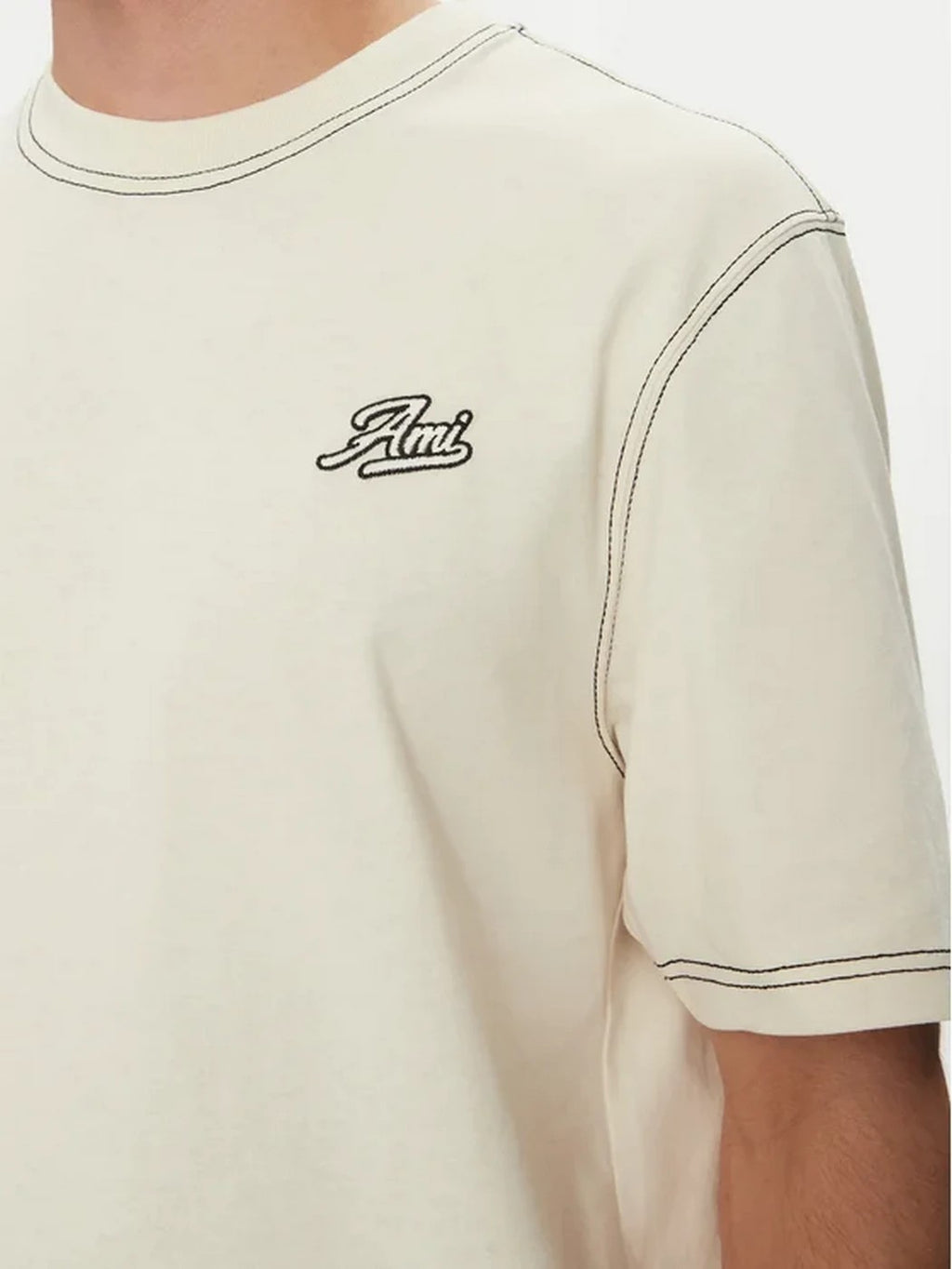 Ami Paris - Ami Signature Cotton T-Shirt