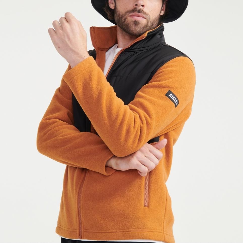 Forro polar con cremallera completa - Moka Cb - Hombre