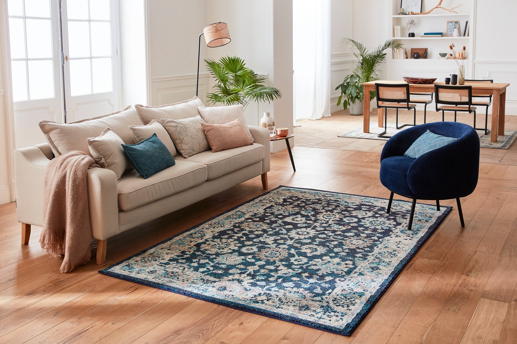 Anatolia - Tapis D'Intérieur - Polypropylène - Bleu