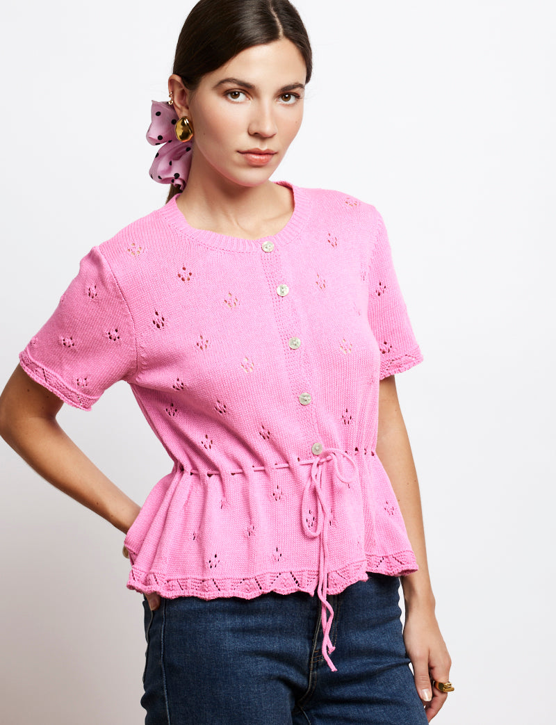 Nika Pink Cardigan