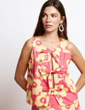 Top Rosa & Fiori Gialli Yami