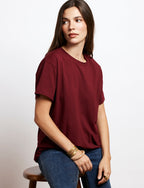 Bordeauxrood T-Shirt Bob
