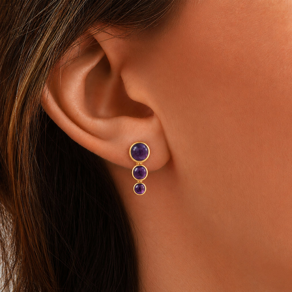 Andrea Amethyst Earrings