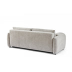 Angea – 3-Seater Straight Sofa Bed – Beige