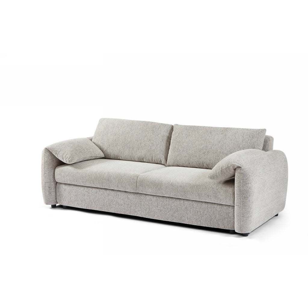 Angea – 3-Seater Straight Sofa Bed – Beige