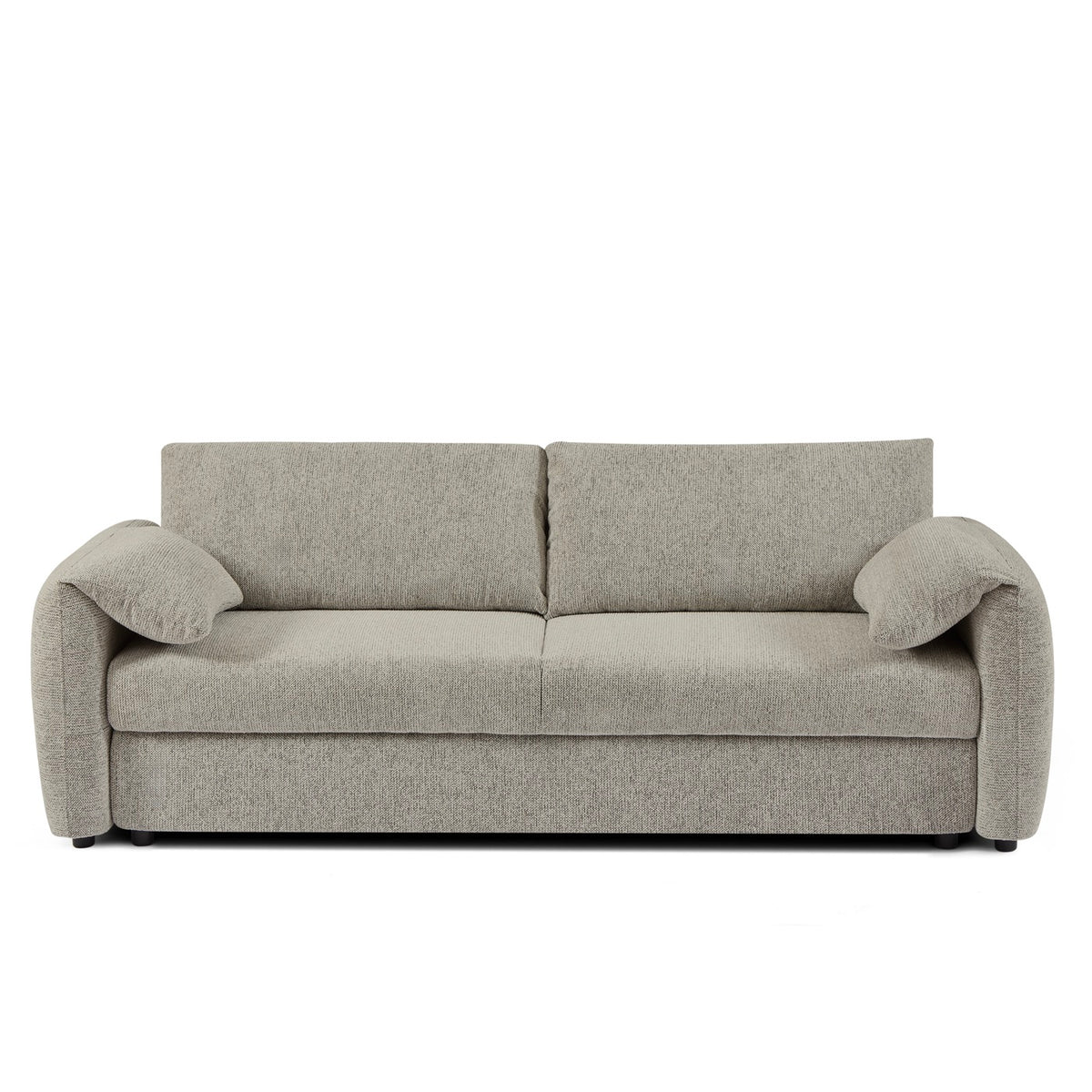 Angea - Canapé Droit Convertible 3 Places - Taupe