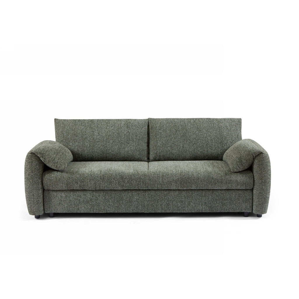 Angea - Lige Sovesofa 3 Personer - Grøn