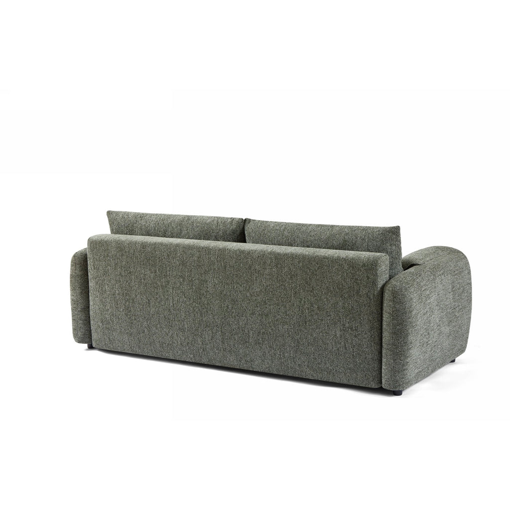 Angea - Lige Sovesofa 3 Personer - Grøn