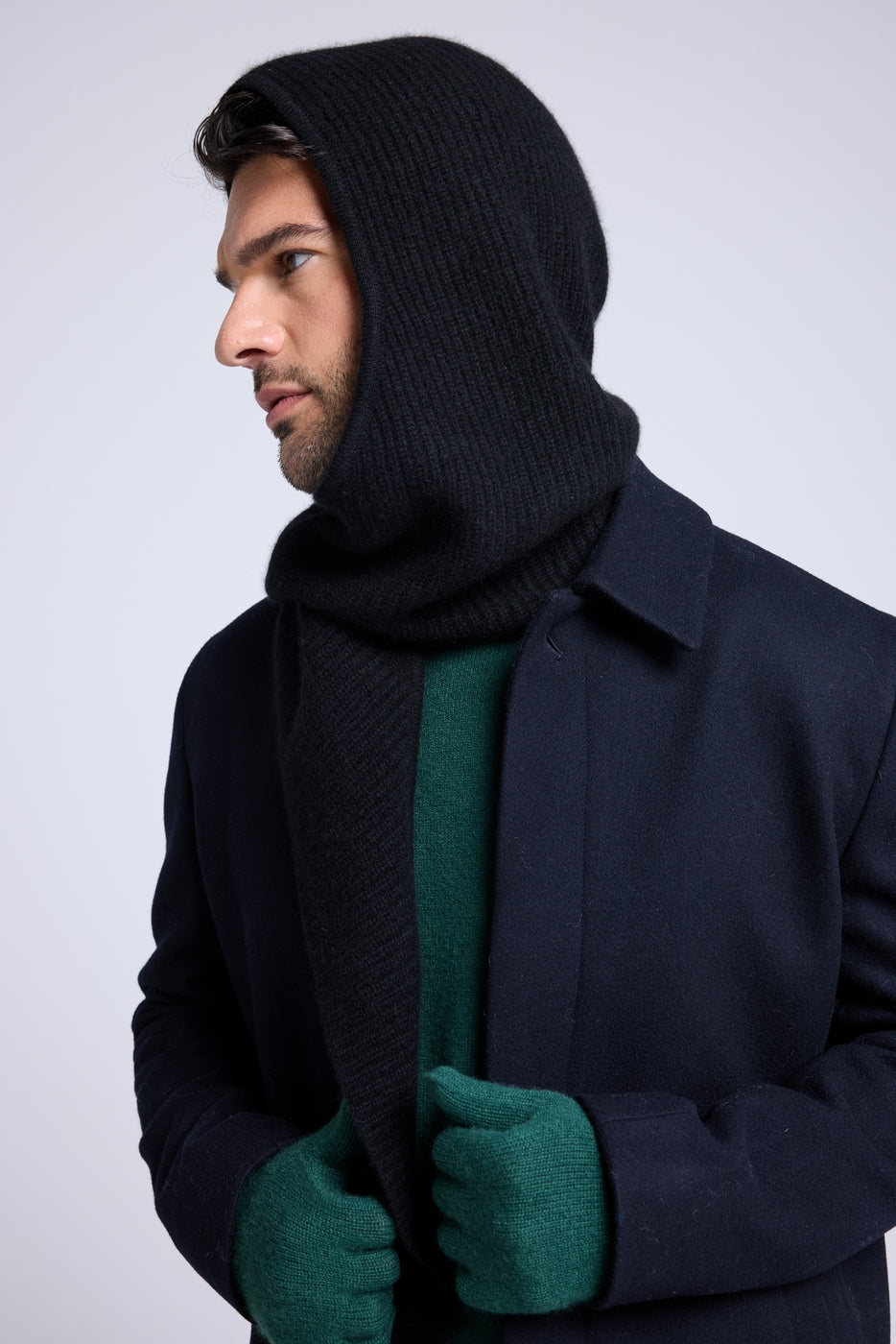 Cappuccio-sciarpa unisex Angel - Nero - Unisex