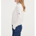 Jersey con media cremallera - Arena - Mujer