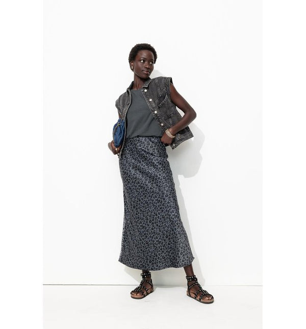 Women's 2 in 1 Effect Dress - Multicolor Print