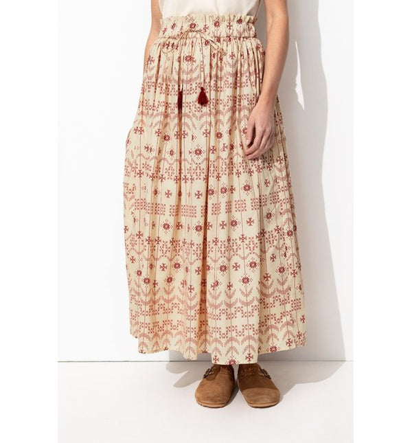 Women's Printed Petticoat Skirt - Natural Print