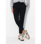 Pantalón pitillo liso para mujer - Azul oscuro liso