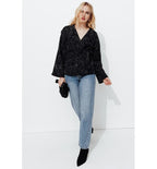 Basile Jean Droit High Rise - Jeans Uni Fonce