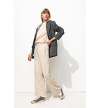 Pantalon de Jogging Large - Naturel Uni Clair