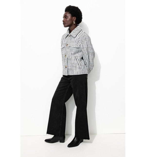 Hector Pantalon Large Femme - Noir Uni Fonce