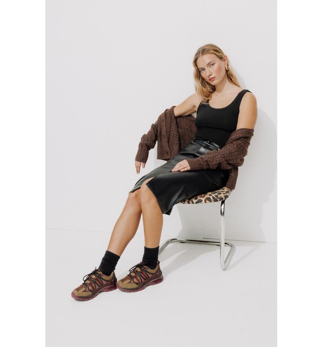 Warmly Women's Top - Plain Dark Black