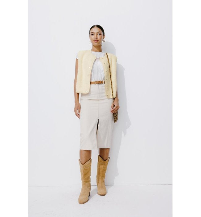 Paloma en Moumoute Reversible - Natural Plain Light