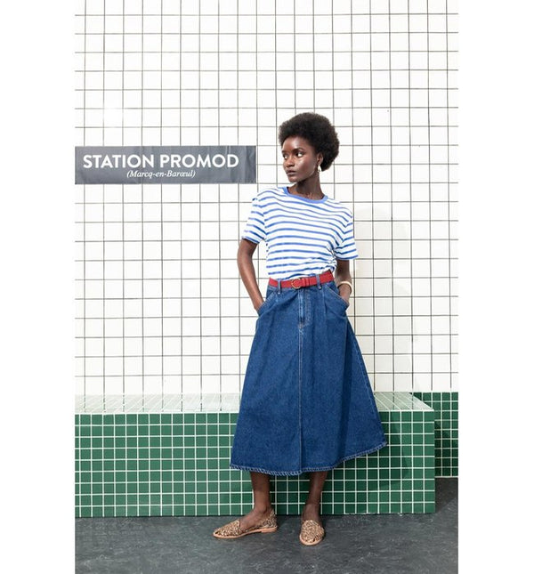 Striped T-shirt Made In France - Striped Blue
