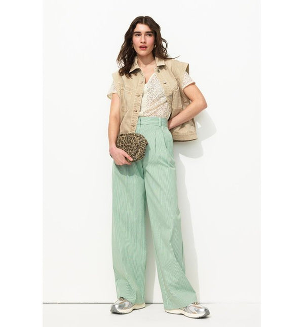 Women's Lace Effect Shirt - Plain Light Natural
