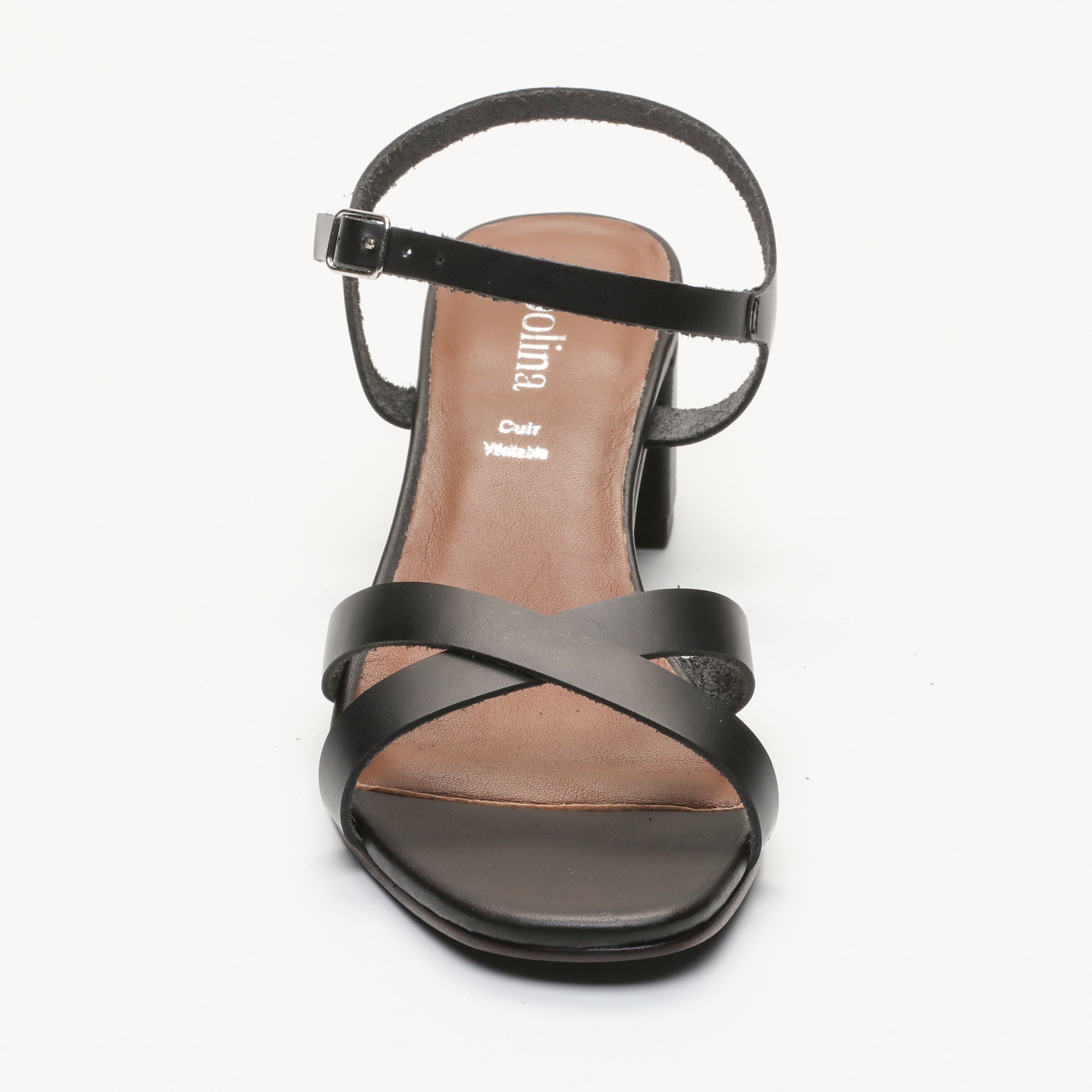 Apolina - Sandales A Talon Elvyne - Noir