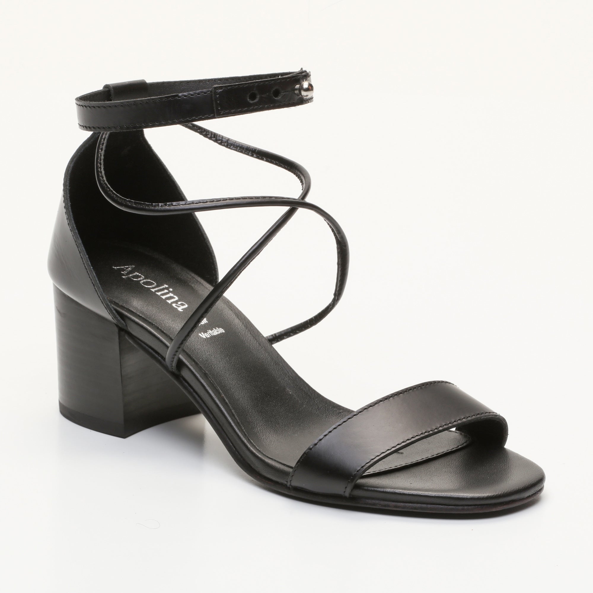 Apolina - Sandales A Talon Poppa - Noir