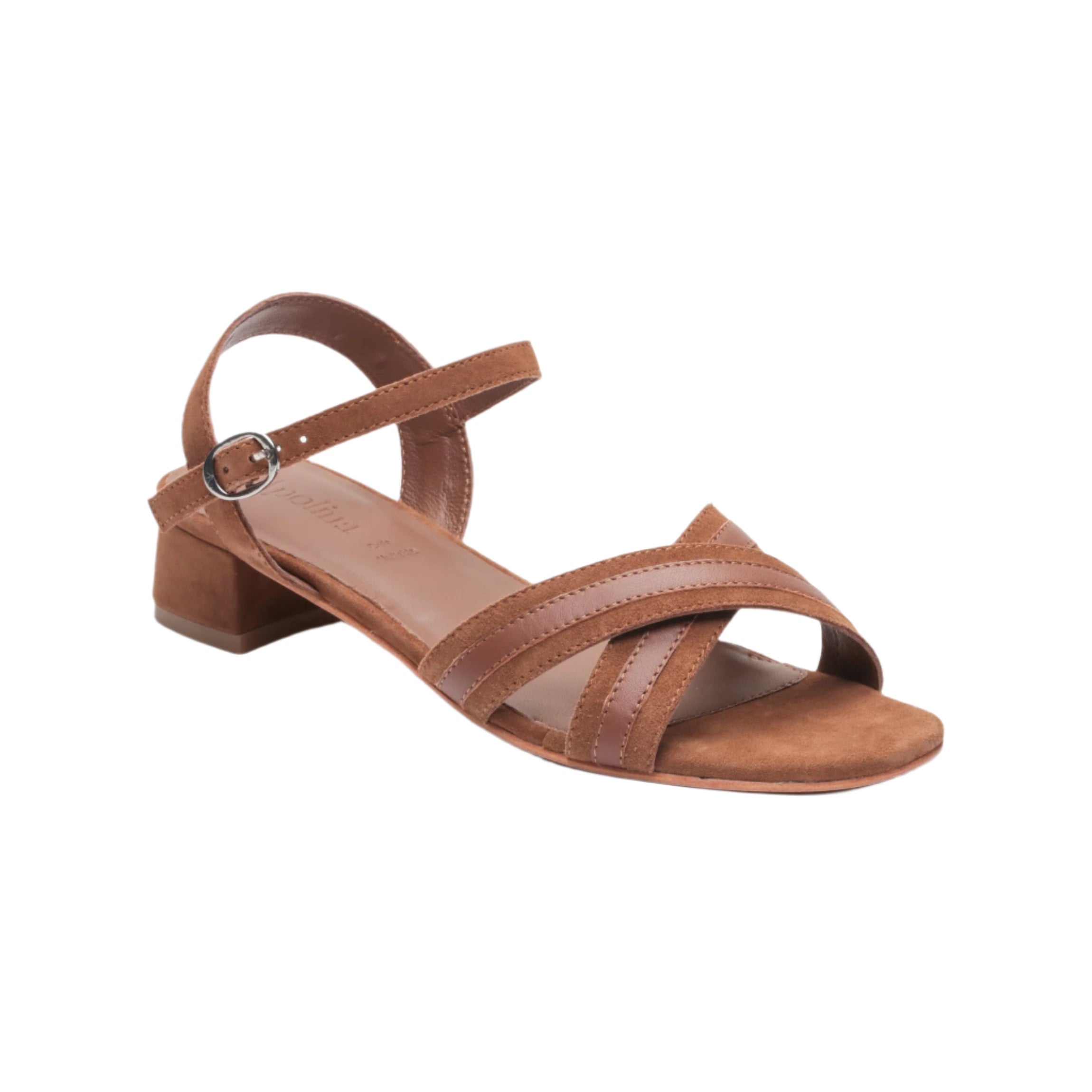 Apolina - Sandales A Talon Claire - Marron
