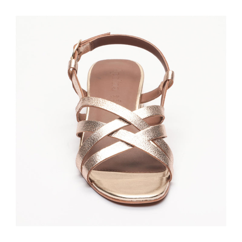 Doris Heeled Sandals - Gold