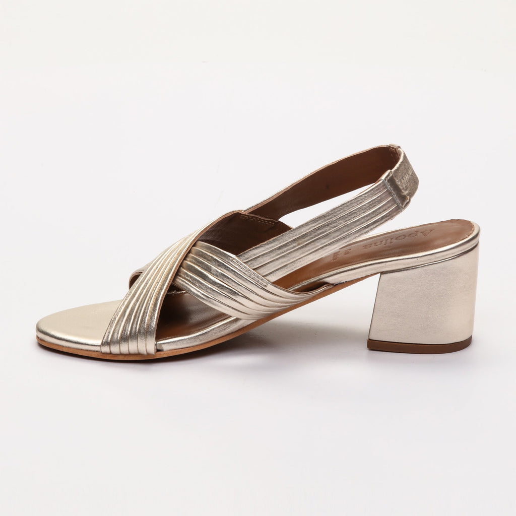 Apolina - Ria Heeled Sandals - Gold