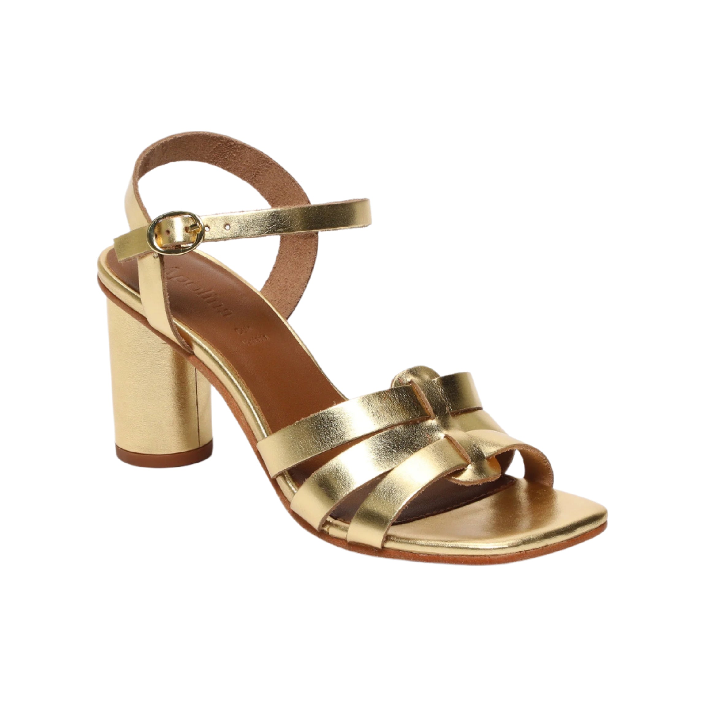 Apolina - Malia Heeled Sandals - Gold