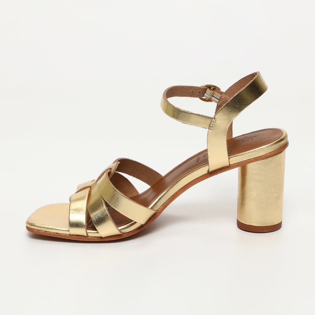 Apolina - Malia Heeled Sandals - Gold
