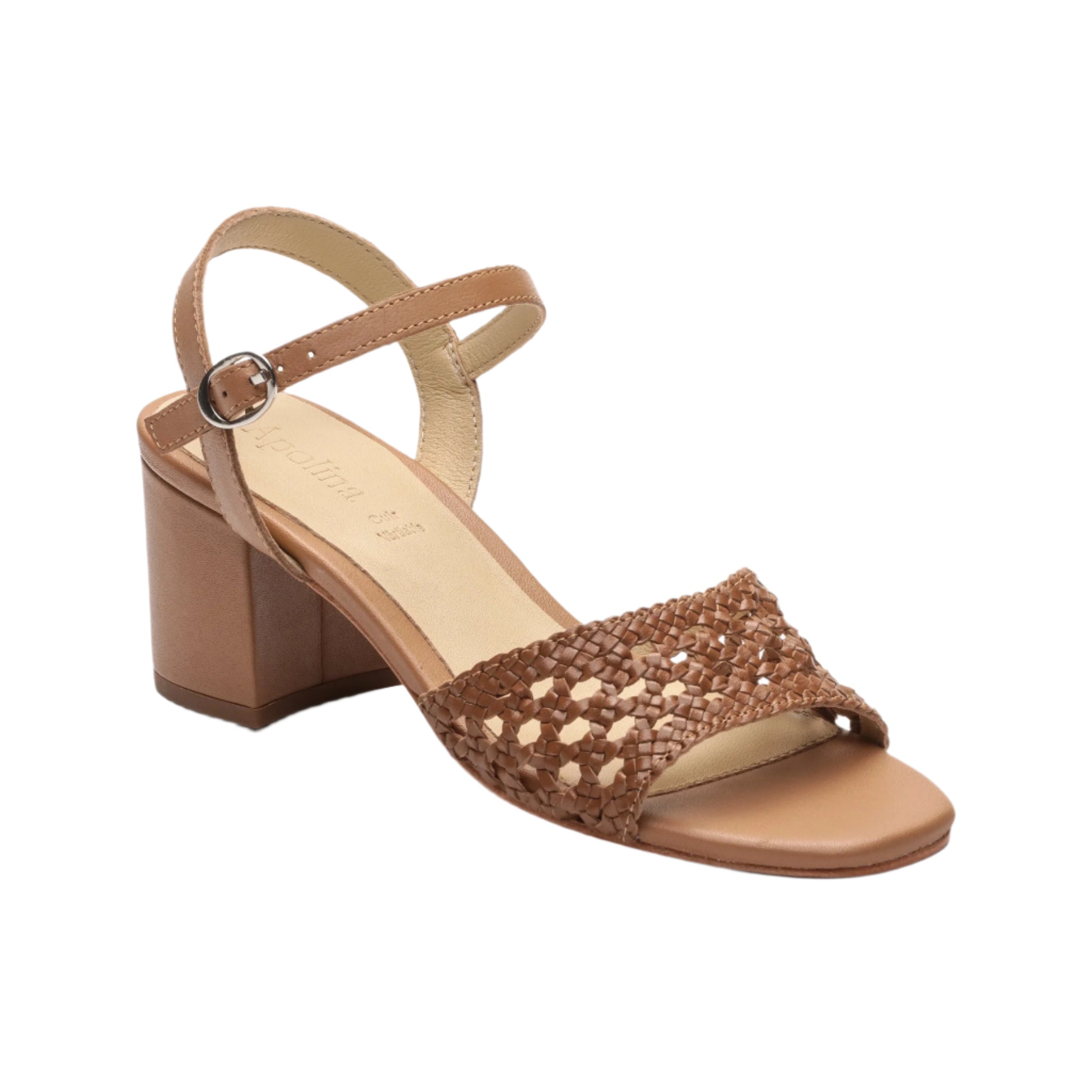 Apolina - Sandales A Talon Romane - Marron