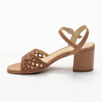 Apolina - Sandales A Talon Romane - Marron