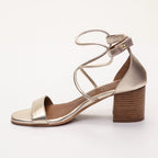 Apolina - Poppa Heeled Sandals - Gold