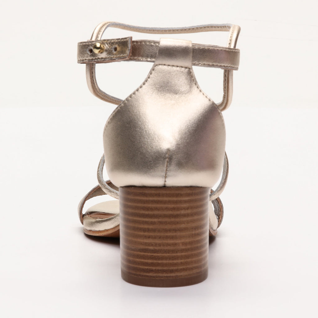 Apolina - Poppa Heeled Sandals - Gold