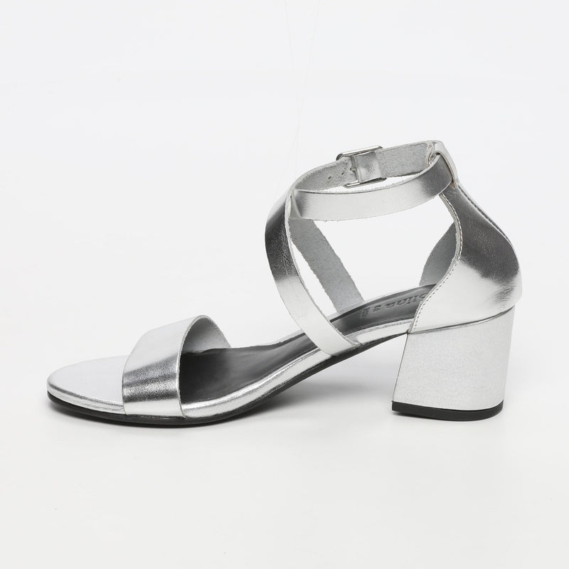 Apolina - Sandalia Tacón - Ryleee - Plata
