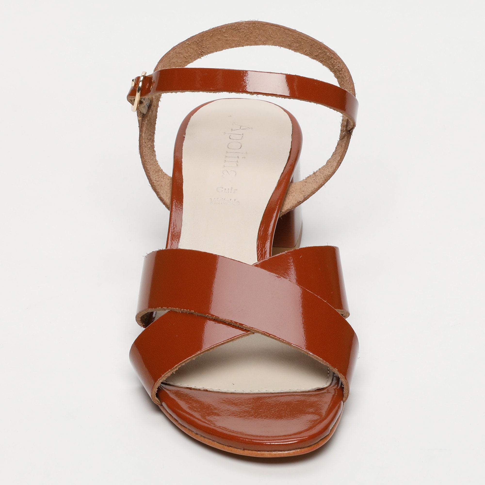 Apolina - Fanny Heeled Sandals - Brown