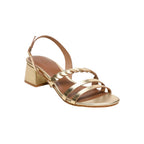 Saranda Heeled Sandals - Gold