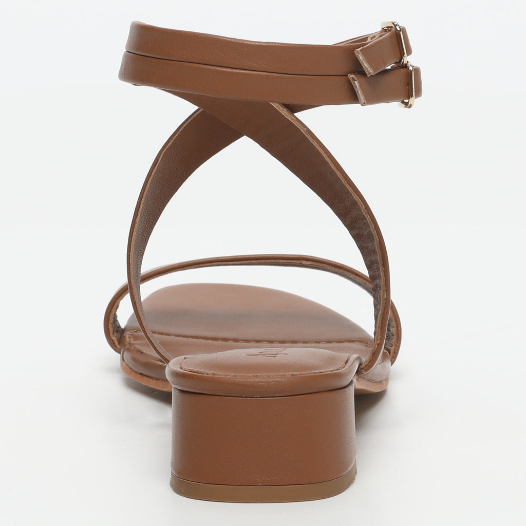 Apolina - Tenby Low Heel Sandals - Brown