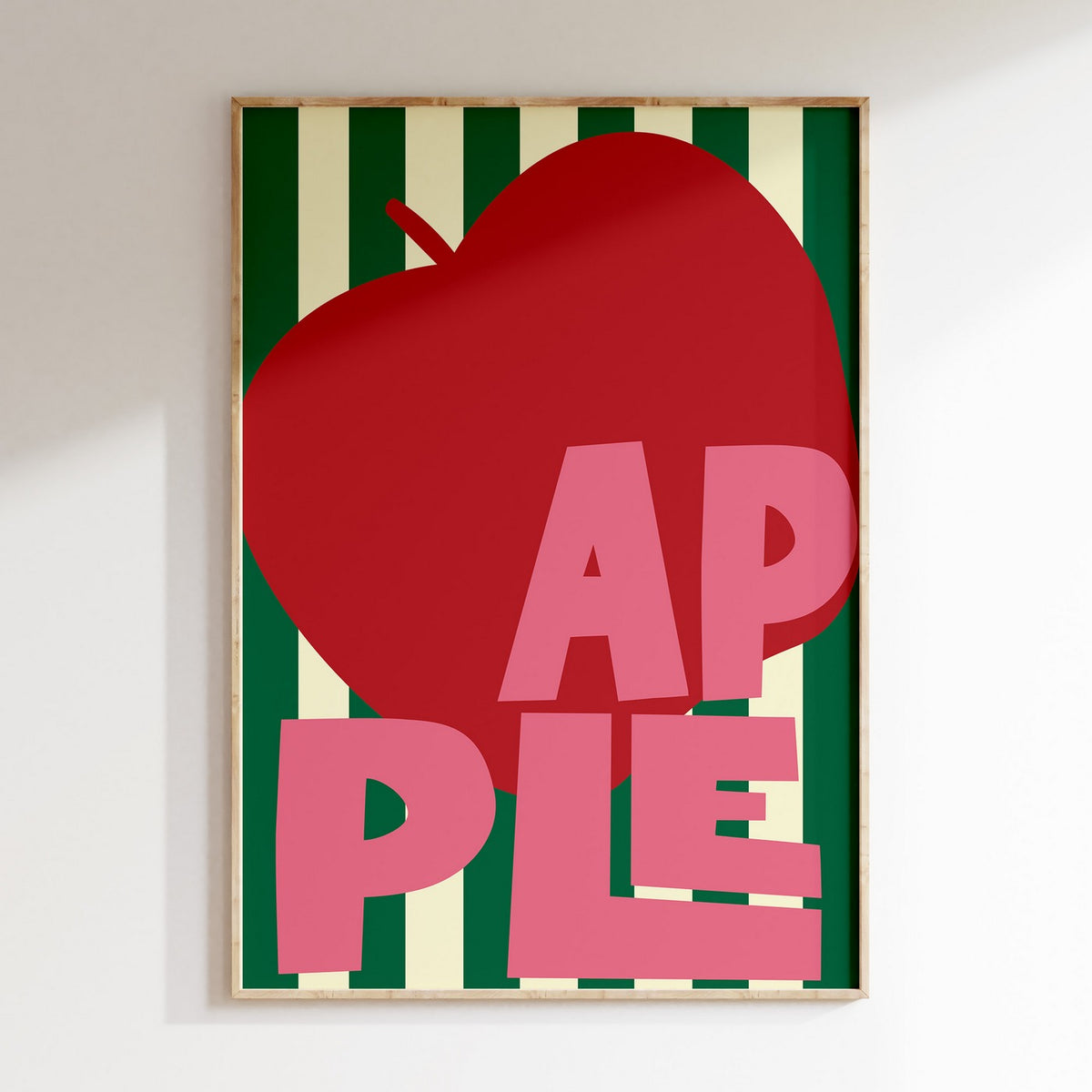 Kitchen - Affiche Apple Raye - Multi