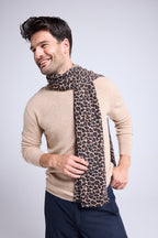 Ariella Kashiirtørklæde - Beige Leopard - Unisex