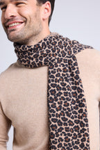 Ariella Kashiirtørklæde - Beige Leopard - Unisex