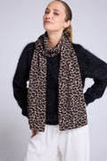 Ariella Kashiirtørklæde - Beige Leopard - Unisex