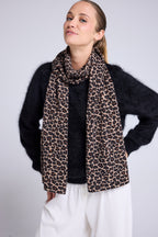 Ariella Kashiirtørklæde - Beige Leopard - Unisex