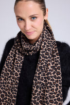 Ariella Kashiirtørklæde - Beige Leopard - Unisex