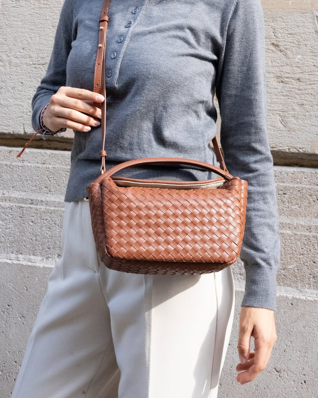 Bolso de hombro Arly - Marrón